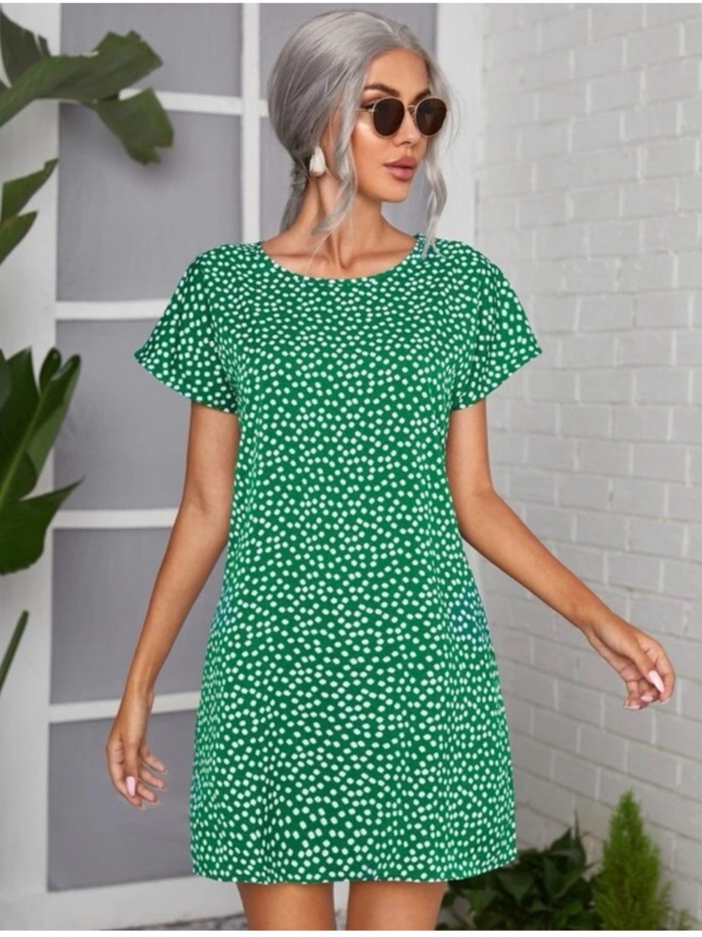 Floral Print Cute Spring Summer Dress - Picture 2 of 4